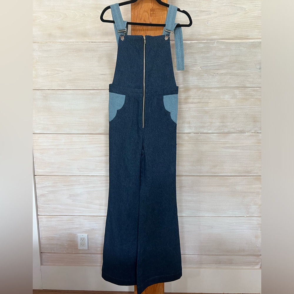 Understated Leather Jean Overalls Size XS